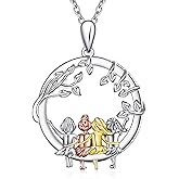 UYBNRK Hug Love New Mom to Be Gift Mommy of an Angel Necklace Miscarriage Memorial Gifts Sterling Silver Sunflower Mama Father Daughter Necklace Pink Ribbons Breast Cancer Awareness Jewelry Mom Gifts