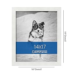 ArtToFrames 14x17 Inch White Picture Frame, This