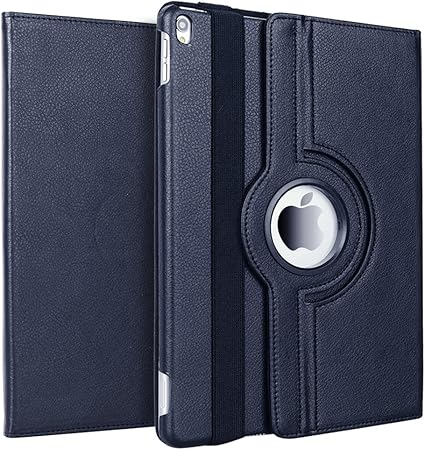 Amazon Cresee Ipad 9 7 ケース Ipad5 17年型 合革レザー 360回転 スタンドケース オートスリープ機能 耐衝撃 多角度 シンプル おしゃれ Ipad 5 17 アイパッド タブレット 保護カバー Ipad 9 7 17型 ネイビー Cresee タブレットケース 通販