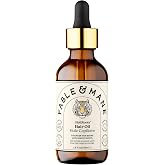 Fable and Mane Hair Oil - HoliRoots Strengthening Serum for Damaged, Frizzy Hair with Ashwagandha, Castor Oil &amp; Scalp Treatment - 1.8FL oz