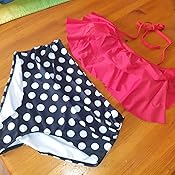 thumbnail: Heekpek Dames Bikini Set – Hoog Taille & Kruislingse Top – Push-up & Zijveters – 2-delig Badpak