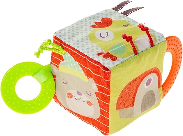 Amazon Beautiful Valley 幼児用 ソフトアクティビティキューブ玩具 赤ちゃん早期発育玩具 マルチカラー 知育 学習玩具 おもちゃ