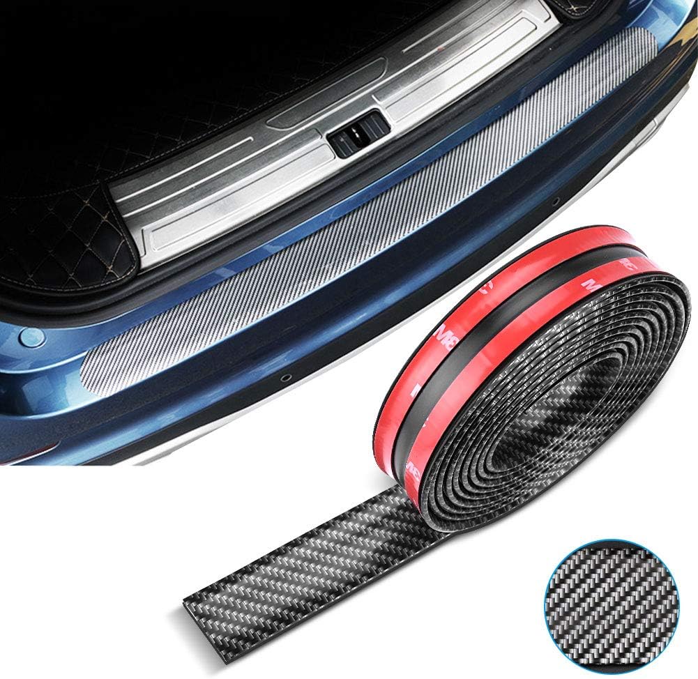 TekkPerry Rubber Rear Bumper Guard Protection, Rubber Door