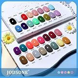 JODSONE Gel Nail Polish Kit 32 Colors with UV Lamp Base Top Coat Matte Glitter view 4