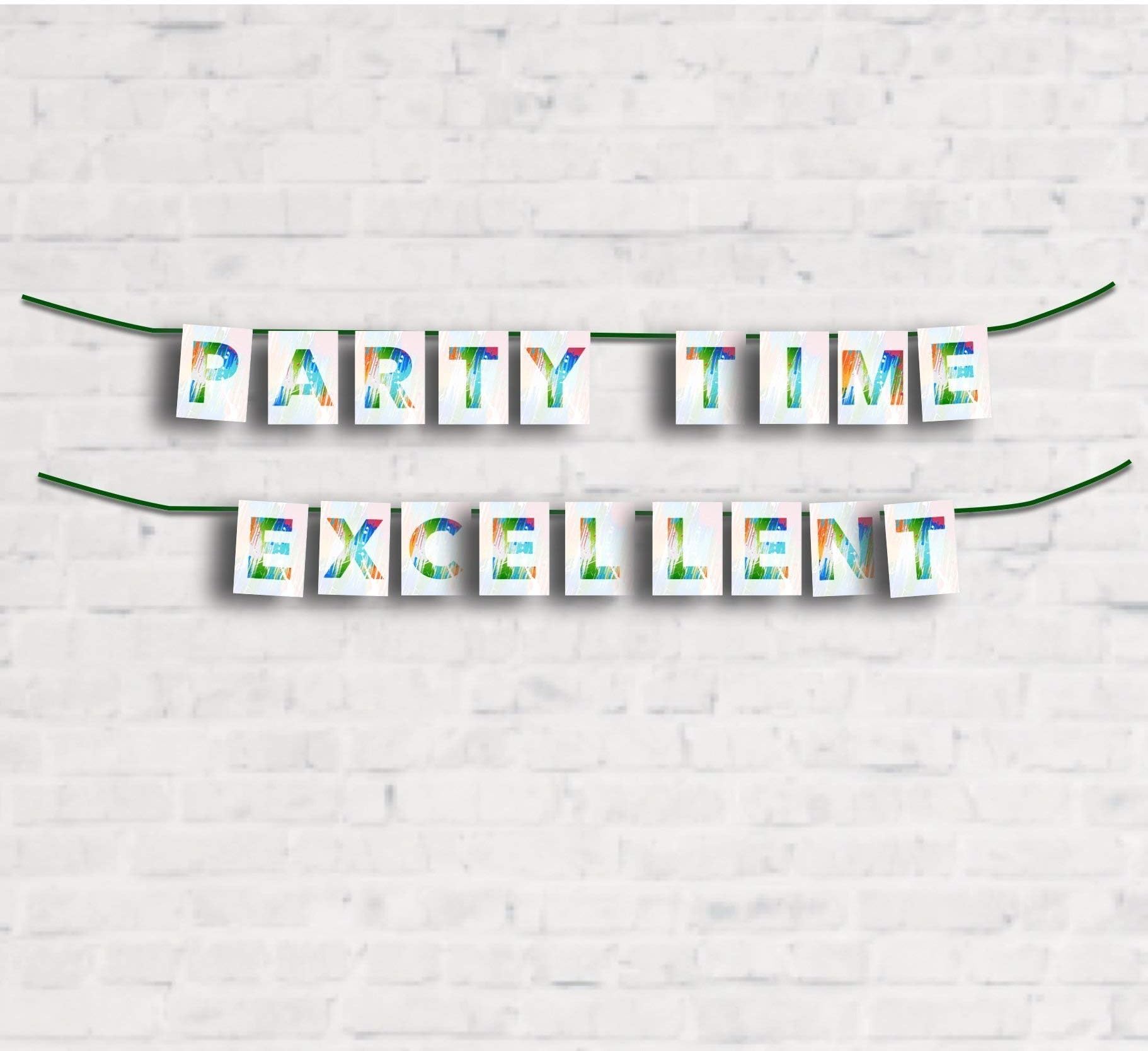 Home Decor or Party Banner Kit"Party Time Excellent"