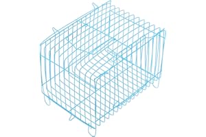 CHICAMPERA Portable Blue Small Parrot Carrying Cage Wire Bird Carrier Travel Cage for Outdoor Use