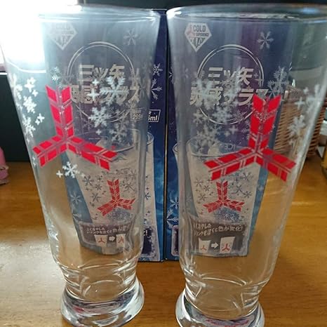 Amazon Co Jp 三ツ矢サイダー爽感グラス2個セット非売品日本製コップ ホビー