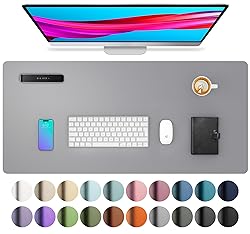 Aothia Leather Desk Pad Protector, Mouse