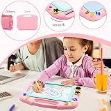 AiTuiTui Magnetic Drawing Board for Toddlers 4 Color Zones Travel Size Stamps view 5