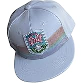 Golf Baseball Cap - Trendy Golf Snackback Hat - Adjustable Strap, Casual Outdoor Sports Sun Protection 2025 NA White