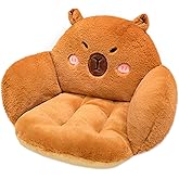 Ohjijinn Capybara Cushion Chair, Comfy Cartoon Plush Seat Cushion, Floor Pillow Floor Cushions, Cute Office Chair Cushion Room Decor for Girls Woman