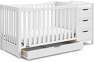 Graco Remi 4-in-1 Convertible Crib and Changer, White