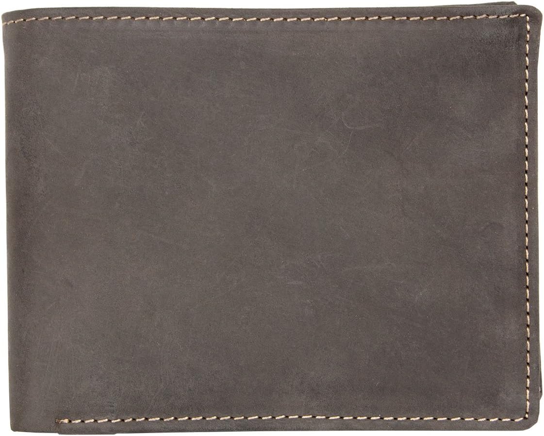 Men's Dark Brown Strong Genuine Leather Wallet with no Logos or Markings