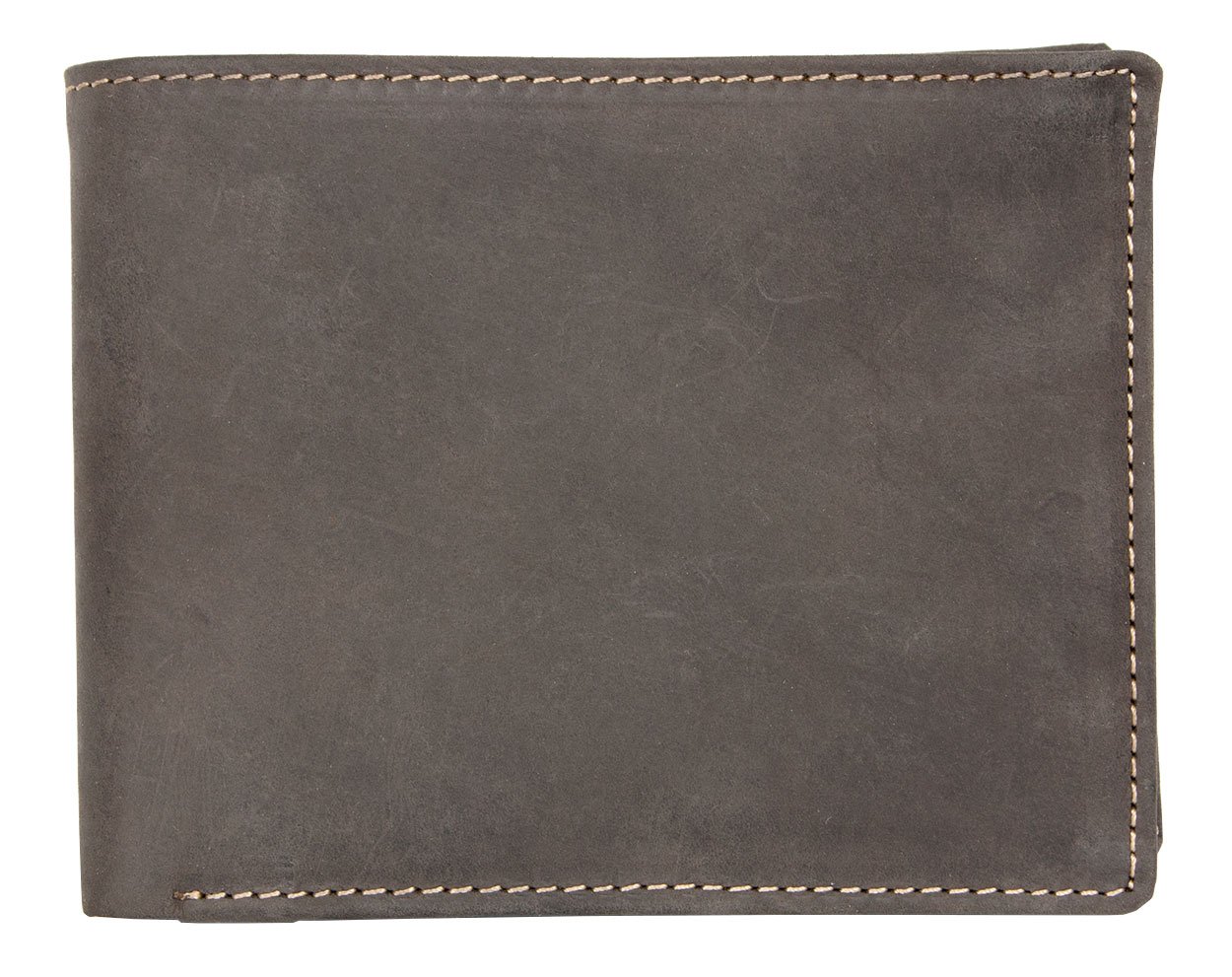 Men's Dark Brown Strong Genuine Leather Wallet with no Logos or Markings