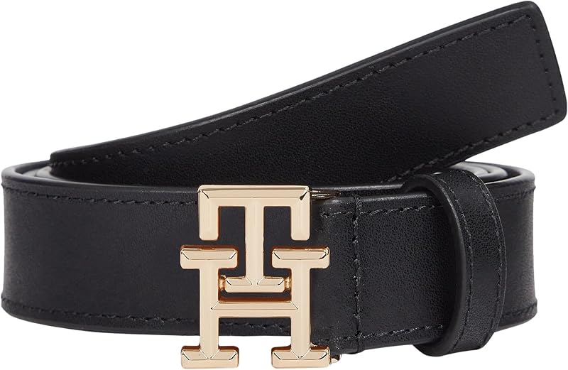 Ceinture Femme Logo 2,5 cm Cuir, Noir (Black), 70 cm — photo 1 sur 3