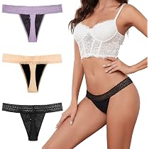 Amazon.com: TIICHOO Sexy Period Underwear for Women Lace Thong ...