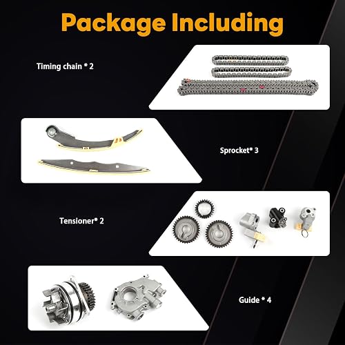 Complete Timing Chain Kit With Water & Oil Pump For Nissan Frontier, Pathfinder, Xterra VQ40DE
