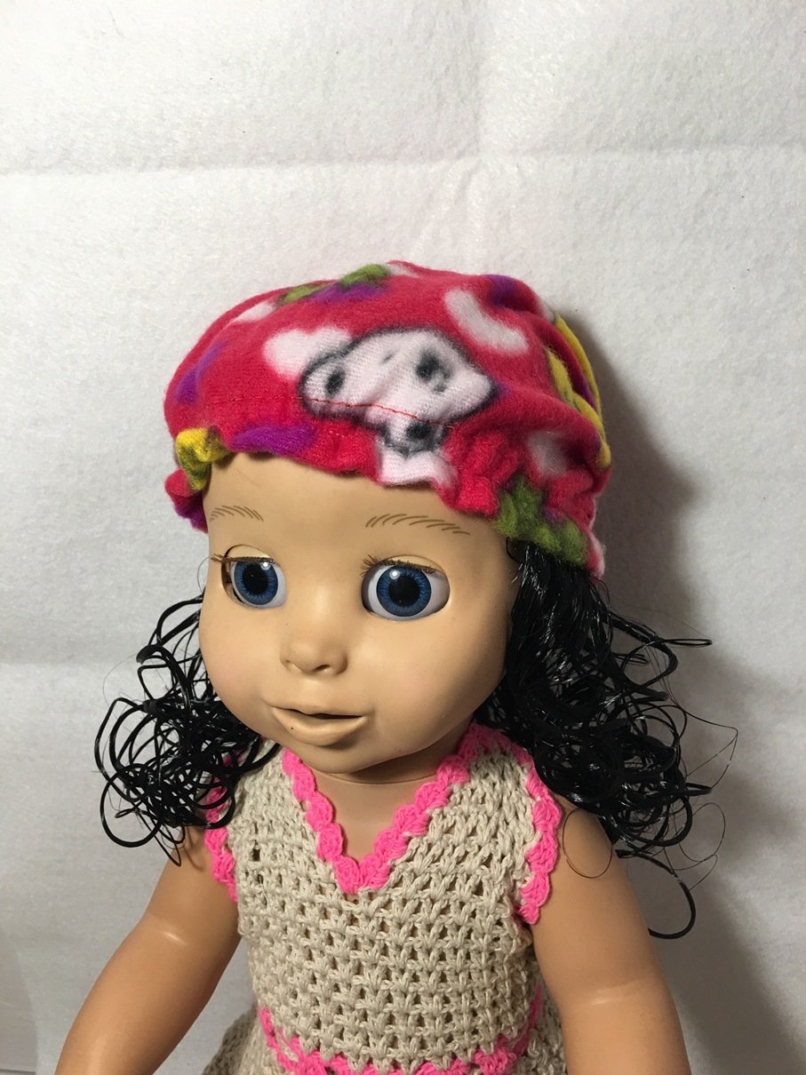 Handmade Hat with Wig Only Fits Luvabella Doll Hair Head