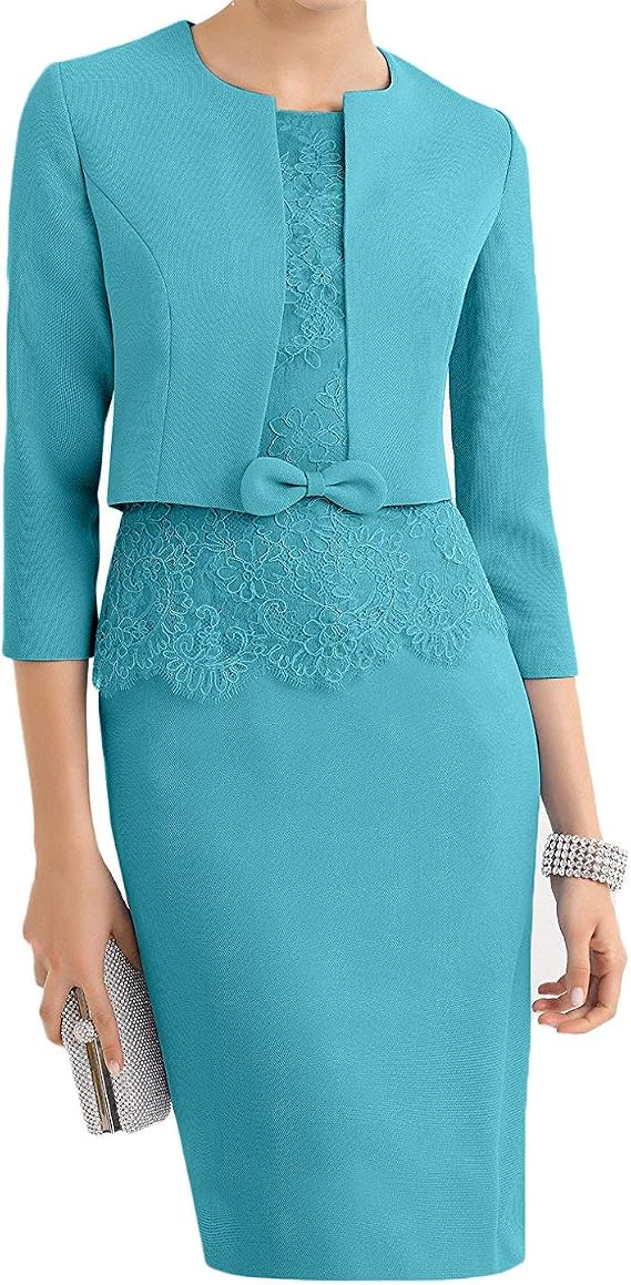 Festliches Kleid Knielang Mit Bolero