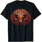 Zodiac Sign Aries Ram Astrology Symbol T-Shirt