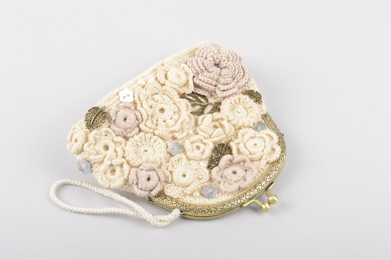 crochet cosmetic bag