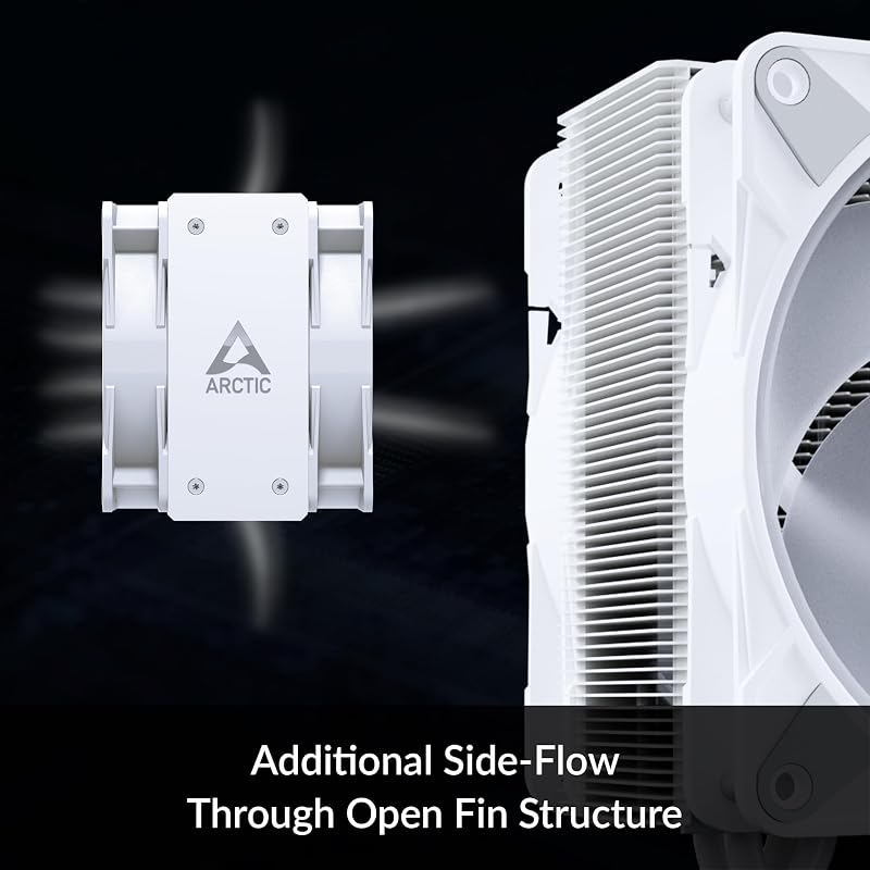 Freezer 36 A-RGB - Refroidisseur CPU monotour avec push-pull, deux ventilateurs P 120 mm à pression optimisée et éclairage ARGB, roulement fluidodynamique, 200-1800 rpm, incl. MX-6 - blanc