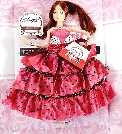 XTRENGTH Fashion Doll Angel Play Set Dolls for Girl 12 Inch Cute Girl (RED)