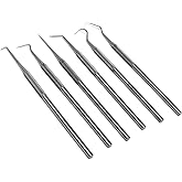 10-Piece Stainless Steel Micro Probe Set - 5.5 To 6 Inch, Double/Single Ended, With Carrying Case