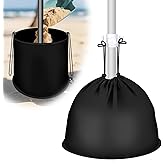 Lettry Pop up Beach Umbrella Anchor, Drawstring 600D Oxford Cloth Weights Sand Bags, Includes The Umbrella Hook, for Outdoor Patio Garden (1, Black)