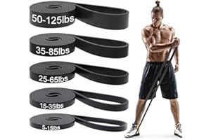 Pull Up Bands, Resistance Bands, Pull Up Assistance Bands Set for Men & Women, Exercise Workout Bands for Working Out, Body Stretching, Physical Therapy, Muscle Training