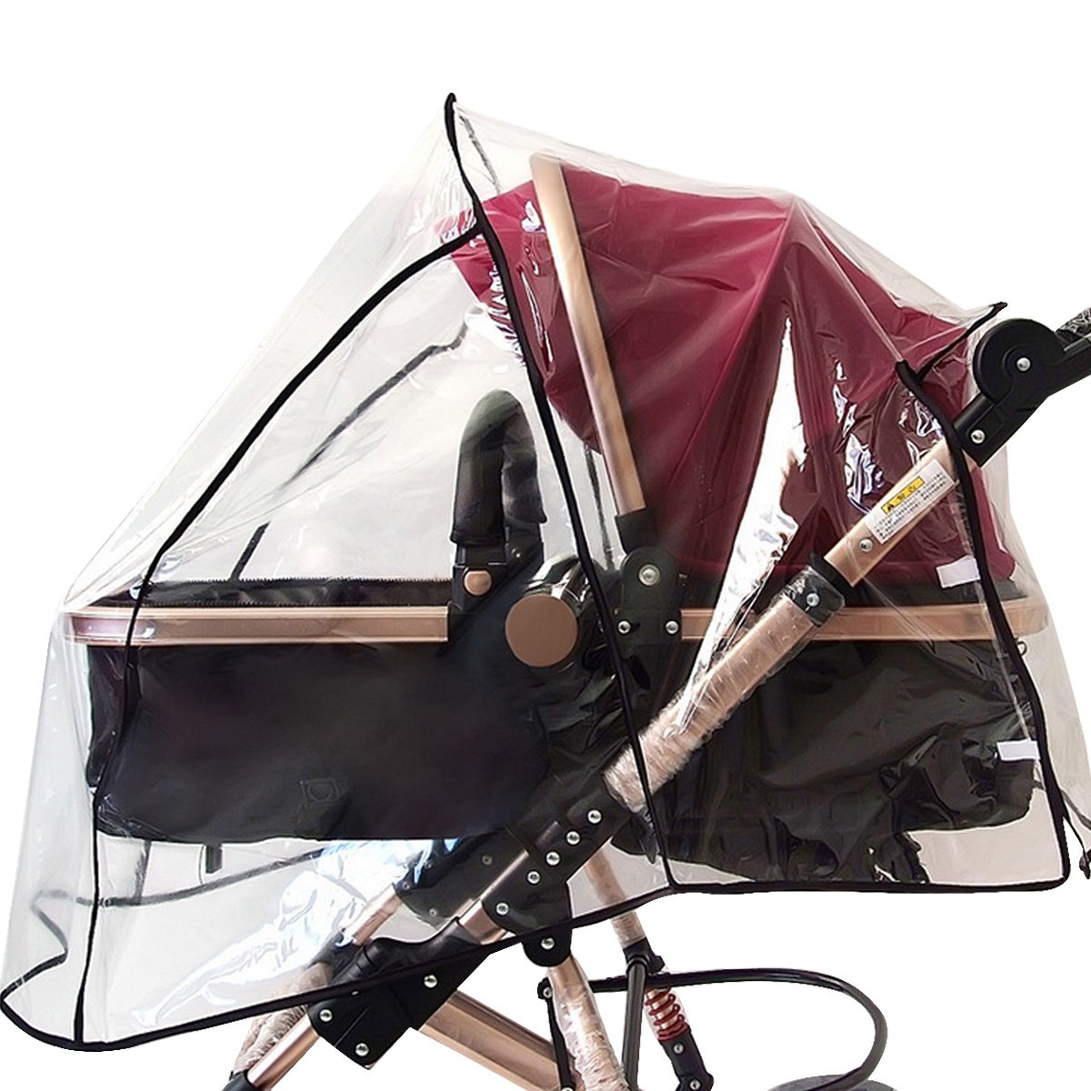 LA HAUTE Universal Baby Stroller Rain Cover Waterproof Ventilated Wind Dust Weather Shield