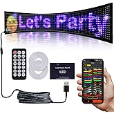 36.2"x7.6" Large Bright LED Sign, Programmable LED Scrolling Sign, Custom Flexible LED Store Sign with App Control DIY Text Pattern Animation, LED Digital Sign for Store Window Advertising Hotel