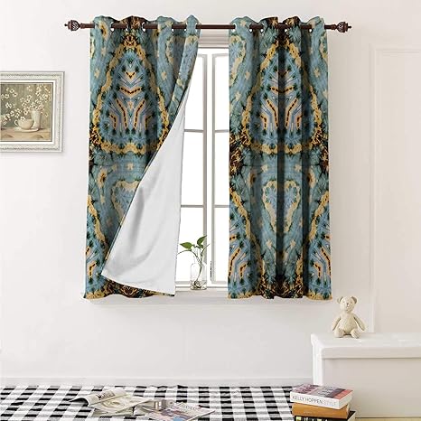 Amazon Com Flyerer Tie Dye Drapes For Living Room Classic Tie Dye