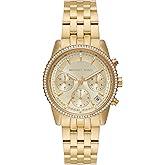 Michael Kors Bryant Chronograph Women's Watch, Stainless Steel and Pavé Crystal Watch for Women
