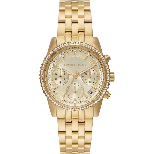 Amazon.com: Michael Kors Lexington Chronograph Tri-Tone Stainless