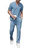 FZNHQL Fashion Men's Tracksuits 2 Piece Casual Athletic Jogging Outfits Short/Long Sleeve Track Suits for Men Set