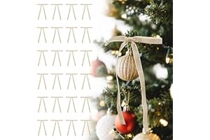 Utehilly Champagne Vintage Velvet Bows Decorations Small Ornaments for Christmas Tree, Garland, Wreath, Door, Outdoor (24 Pcs, 5 * 7 Inch)