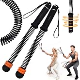 FINDAMAZE Portable Ropeless Battle Ropes for Men &amp; Women,Adjustable Weights Cordless Battle Ropes for Home Gym,Exercise Ropes with Variable Resistance,for Strength &amp; HIIT(Black)