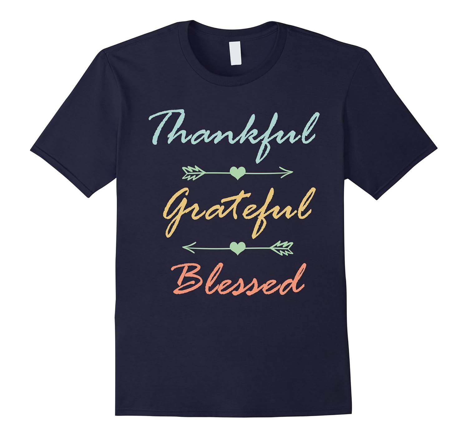 Thankful Grateful Blessed Shirt Thanksgiving Shirt-ANZ