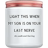 Daughter in Law Gifts - Best Birthday Christmas Mothers Day Gifts for Daughter in Law from Mother in Law or Father in Law - Funny Future DIL Sons Girlfriend Adult Candle Women Gift