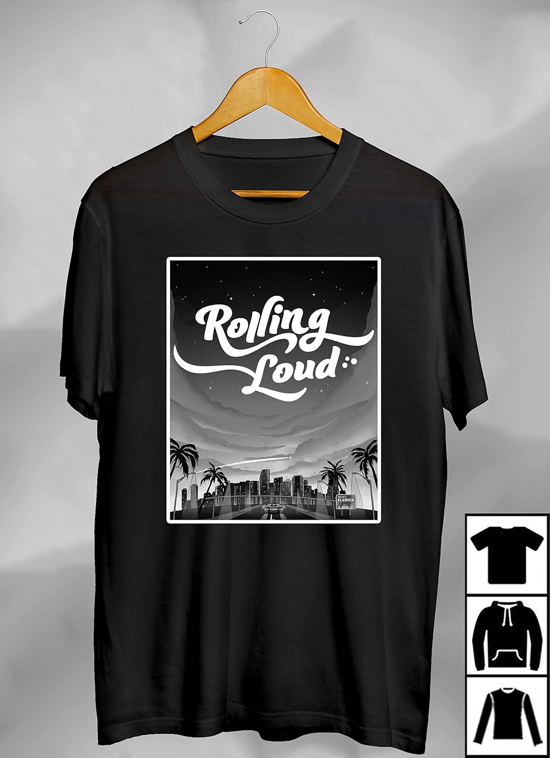 Rolling Loud Music Festival 2019 T Shirt Rolling Loud T Shirt Long T Shirt Sweat | Minaze