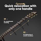 HAVENDI Capo for Guitar with 3 Picks Universal Clamp Easy to Use view 4