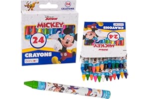 Disney Junior Mickey Mouse Crayons, 24 Pack, Assorted Colors