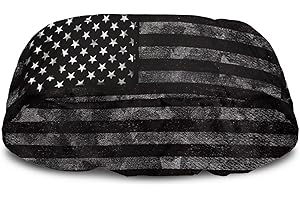 Brosoneto American Flag Waterproof Winch Cover, Badlands Winch Cover, Breathable Winch Dust Covers, Winch Protection Cover Dust-Proof, UV-Resistant for Electric Winches