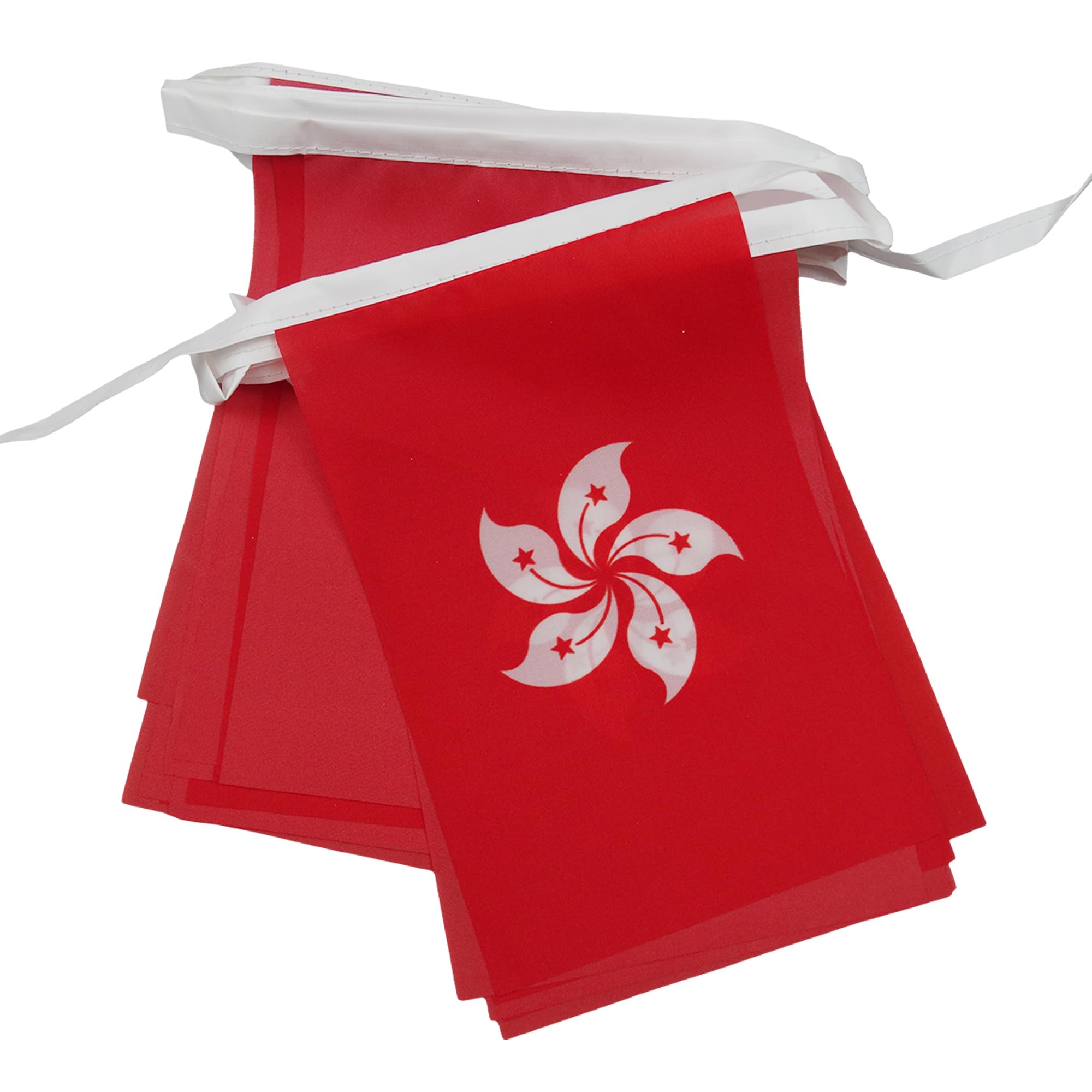 AZ FLAG Hong Kong Bunting Flag, 20 Ft Garland with 20 Small Hong Konger Flags 8'' x 6'', 100% Polyester String Pennant, 6 meters — image 1