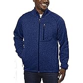 Avalanche Men's Brighton Outdoor-inspired Full Zip Fleece Sweater Jacket (Large, Mariner Blue)