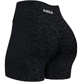 AUROLA Wild Form Seamless Stone &amp; Snake Print Workout Shorts 4'' | High Support，High Waisted，Booty Lifting，Tummy Control，Squat Proof，No Front Seam，Moisture Wicking，Gym Yoga Sport Biker Shorts