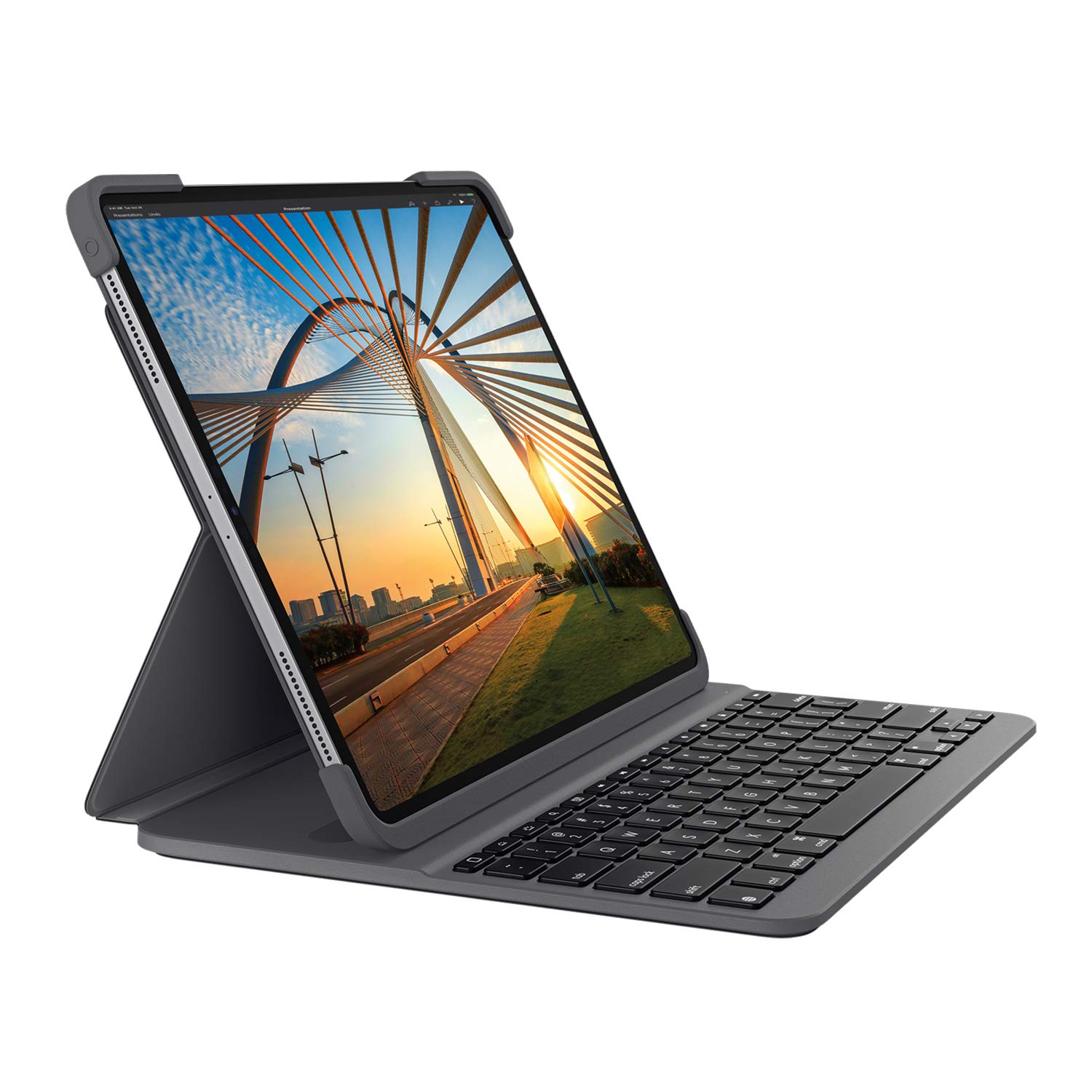 Logitech Slim Folio Pro for 12.9 Inch iPad Pro, QWERTY Italian Layout