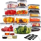 YASHE 38Pcs Airtight BPA-Free Food Storage Containers with Lids