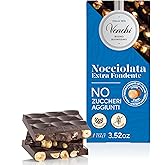 Venchi - NO Added Sugar Dark Hazelnut Bar, 3.52 oz - NO Artificial Sweeteners - With Whole Piedmont Hazelnuts - Gluten Free - Vegan